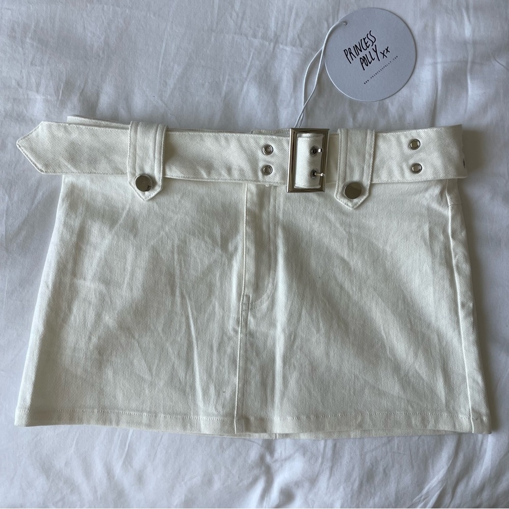Princess Polly White Mini Skirt
